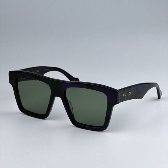 NEW Gucci GG0962S 014 Havana Green Square Unisex Sunglasses GG 0926S main image 6
